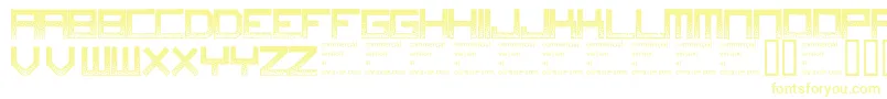 Шрифт Digitaldisorder – жёлтые шрифты