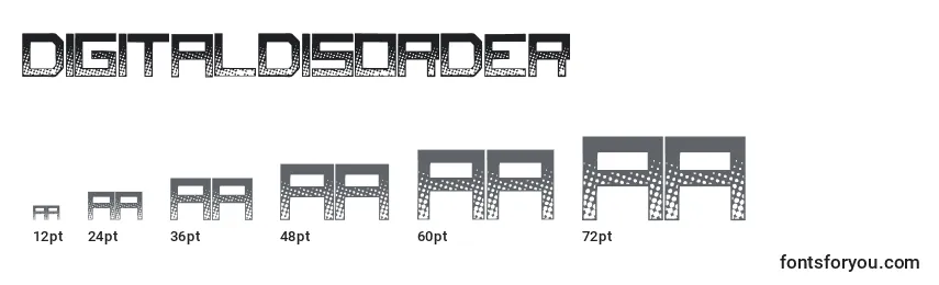 Digitaldisorder Font Sizes