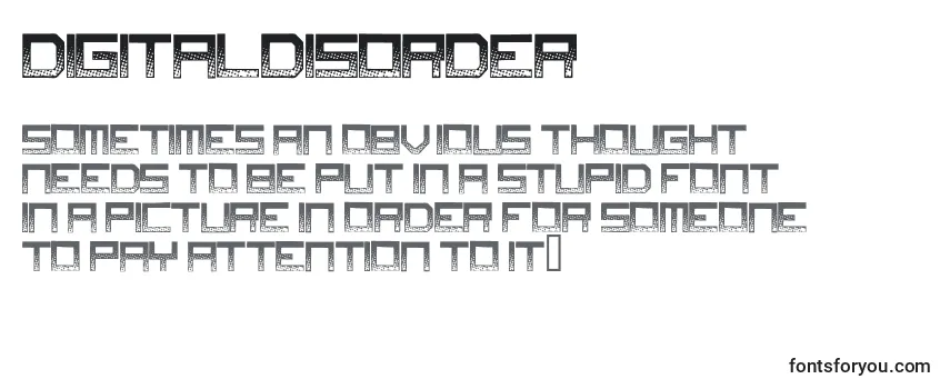 Обзор шрифта Digitaldisorder