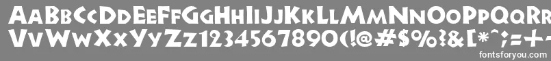 フォントGeStoneBlockCaps – 灰色の背景に白い文字