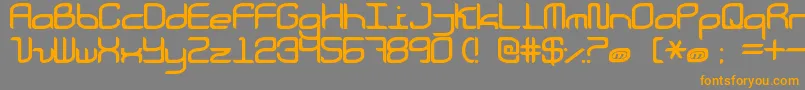 CourierNow Font – Orange Fonts on Gray Background