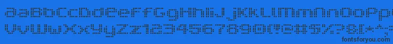 V5ProphitCell Font – Black Fonts on Blue Background