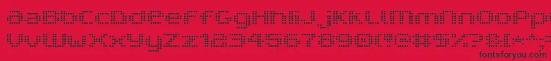 V5ProphitCell Font – Black Fonts on Red Background