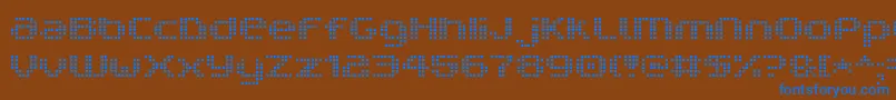 V5ProphitCell Font – Blue Fonts on Brown Background