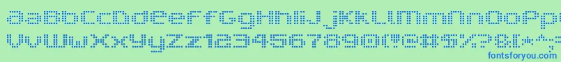 V5ProphitCell Font – Blue Fonts on Green Background