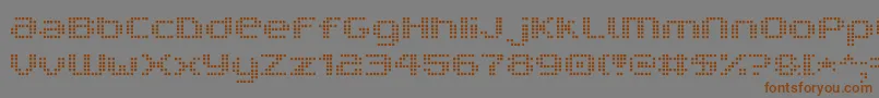 V5ProphitCell Font – Brown Fonts on Gray Background