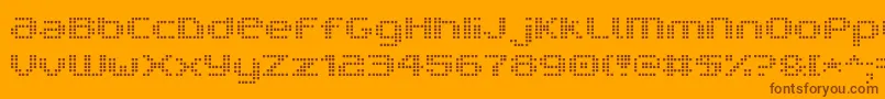 V5ProphitCell Font – Brown Fonts on Orange Background