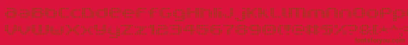 V5ProphitCell Font – Brown Fonts on Red Background