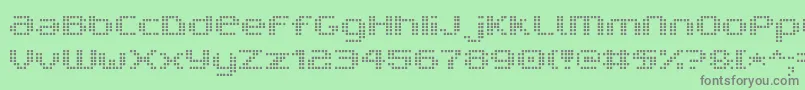 フォントV5ProphitCell – 緑の背景に灰色の文字