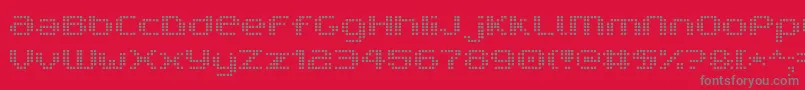 V5ProphitCell Font – Gray Fonts on Red Background