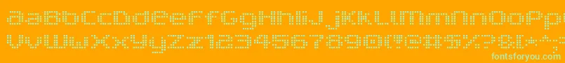 V5ProphitCell Font – Green Fonts on Orange Background