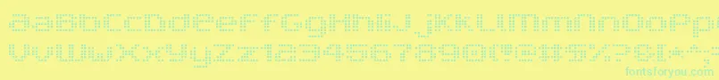 V5ProphitCell Font – Green Fonts on Yellow Background