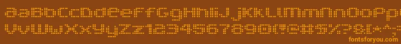V5ProphitCell Font – Orange Fonts on Brown Background