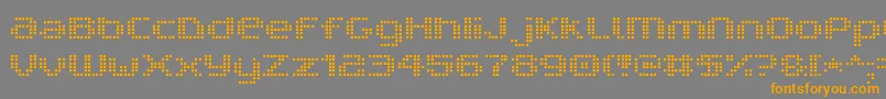 V5ProphitCell Font – Orange Fonts on Gray Background
