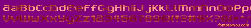 V5ProphitCell Font – Orange Fonts on Purple Background