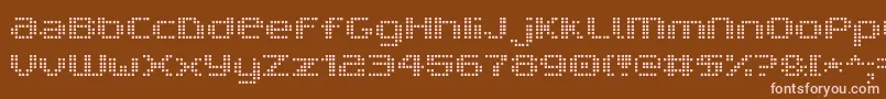 V5ProphitCell Font – Pink Fonts on Brown Background