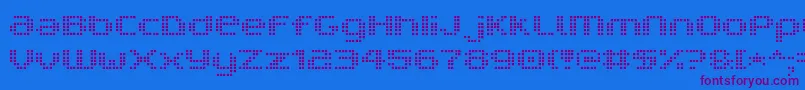 V5ProphitCell Font – Purple Fonts on Blue Background