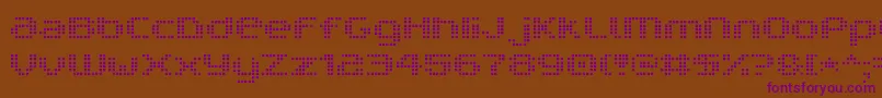 V5ProphitCell Font – Purple Fonts on Brown Background
