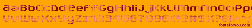 V5ProphitCell Font – Purple Fonts on Orange Background