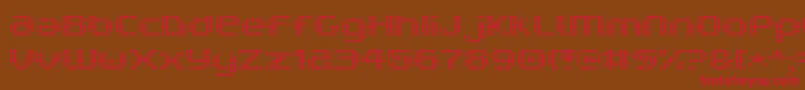 V5ProphitCell Font – Red Fonts on Brown Background