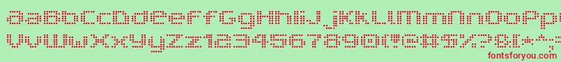 V5ProphitCell Font – Red Fonts on Green Background