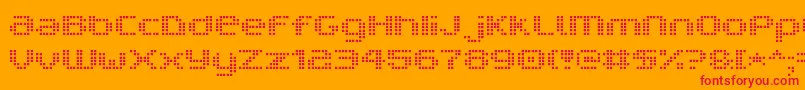 V5ProphitCell Font – Red Fonts on Orange Background