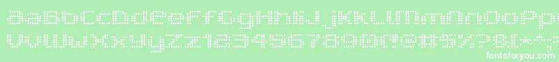 V5ProphitCell Font – White Fonts on Green Background