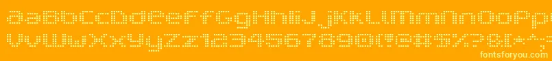 V5ProphitCell Font – Yellow Fonts on Orange Background