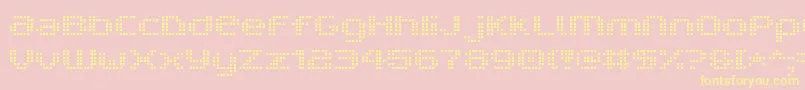 V5ProphitCell Font – Yellow Fonts on Pink Background