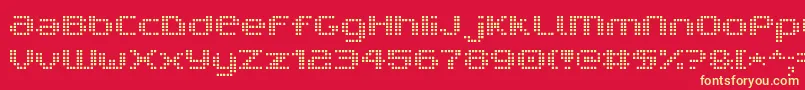 V5ProphitCell Font – Yellow Fonts on Red Background