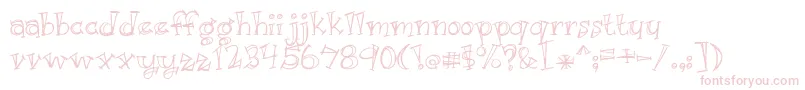 BmdJustKidding Font – Pink Fonts on White Background