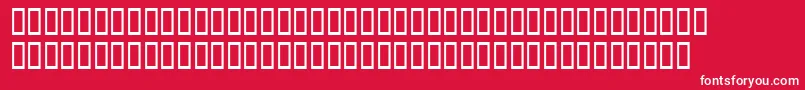 フォントNonzeroNormal – 赤い背景に白い文字