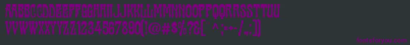 Cabaret ffy Font – Purple Fonts on Black Background
