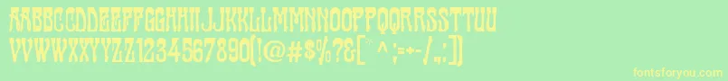 Więcej informacji o czcionce Cabaret ffy Czcionka Cabaret ffy – żółte czcionki na zielonym tle