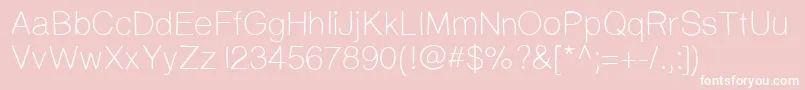 Prinsesstartalightdemo Font – White Fonts on Pink Background