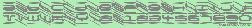 MischstabSugarSweet Font – Gray Fonts on Green Background