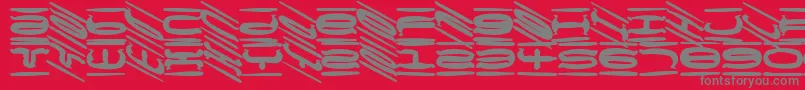 MischstabSugarSweet Font – Gray Fonts on Red Background