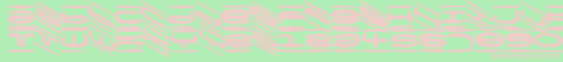 MischstabSugarSweet Font – Pink Fonts on Green Background