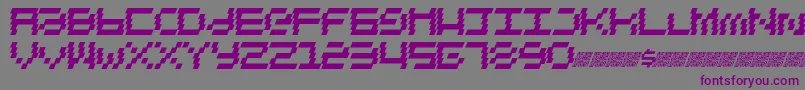 Electrohouse Font – Purple Fonts on Gray Background