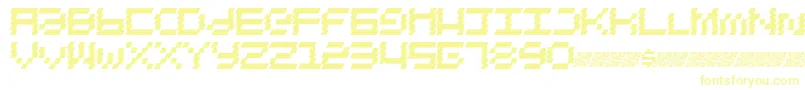 Electrohouse Font – Yellow Fonts on White Background