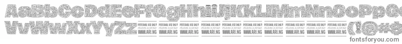 HierografPersonal Font – Gray Fonts on White Background