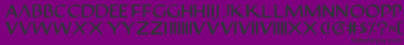 フォントJustv2 – 紫の背景に黒い文字