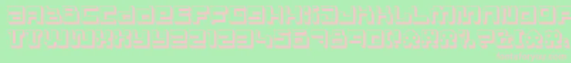 PolygonPower Font – Pink Fonts on Green Background