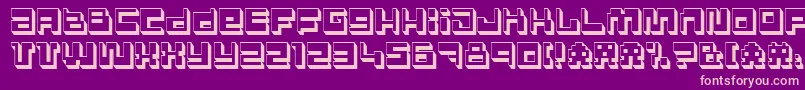 PolygonPower Font – Pink Fonts on Purple Background