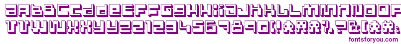 PolygonPower Font – Purple Fonts on White Background