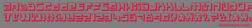 PolygonPower Font – Red Fonts on Gray Background