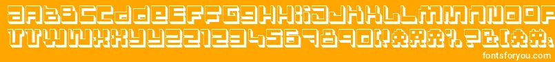 PolygonPower Font – White Fonts on Orange Background