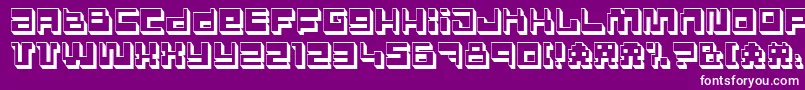 PolygonPower Font – White Fonts on Purple Background