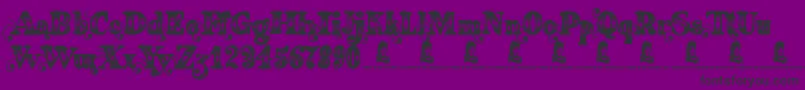 FearingMadness Font – Black Fonts on Purple Background