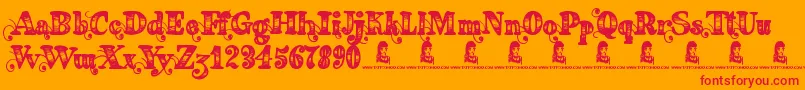 Подробнее о шрифте FearingMadness Шрифт FearingMadness – красные шрифты на оранжевом фоне